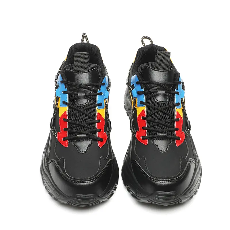 Trendy European Style Men's Spring Summer Cold Glue Sneakers Fashionable Harajuku Style Four Seasons Best Seller Street Red Dad