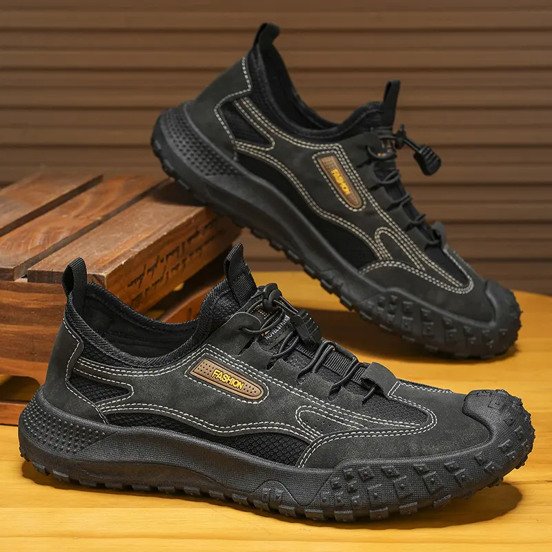 High Quality Hiking Shoes for Men Earthquake Resistant Stress Reducing Anti Slip Wear-resistant Thick Soled Shoes for Travel