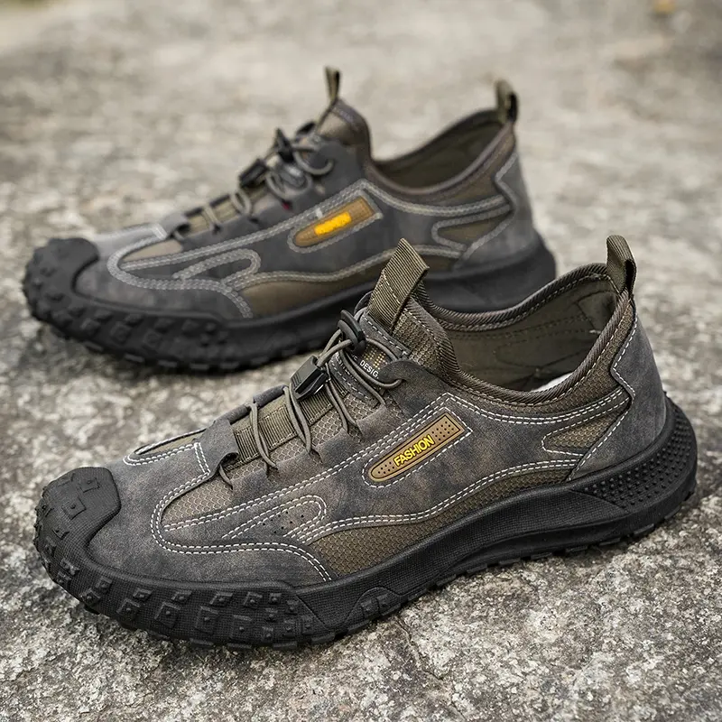 High Quality Hiking Shoes for Men Earthquake Resistant Stress Reducing Anti Slip Wear-resistant Thick Soled Shoes for Travel