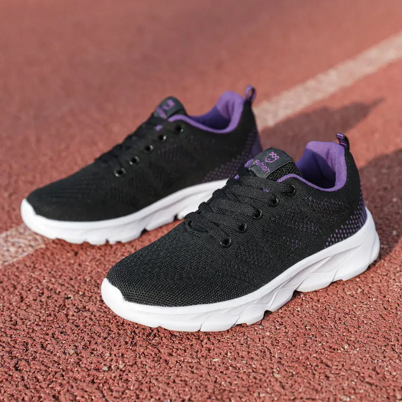 Women'S Fashion Sports Sneaker Lace Up Running Shoe Casual Cushioning Walking Tennis Sneaker Wedge Sneaker Women'S Sports Shoes