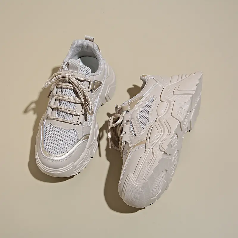 2025 New Women New Fashion Platform Sport Shoes Women Summer  Casual Chunky Sneakers Women Mesh  Platform Shoes