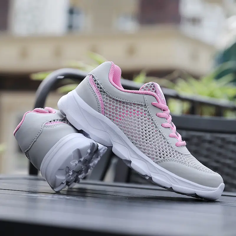 Women Casual Shoes Couple Shoes Casual Sports Mesh Breathable Spring And Summer Fashion Walking Shoes White Shoes Sneakers