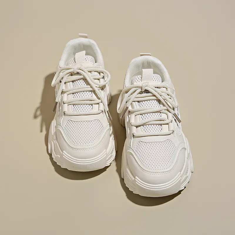2025 New Women New Fashion Platform Sport Shoes Women Summer  Casual Chunky Sneakers Women Mesh  Platform Shoes