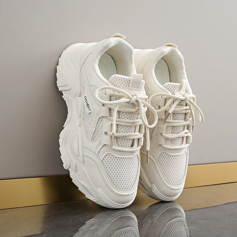 2025 New Women New Fashion Platform Sport Shoes Women Summer  Casual Chunky Sneakers Women Mesh  Platform Shoes