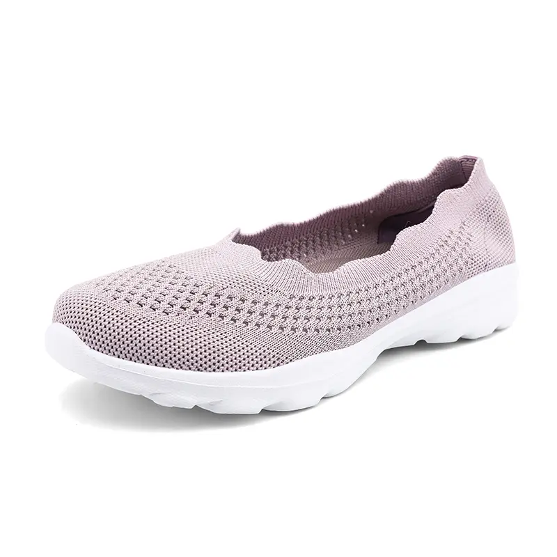 2025 New Women's Slip On Travel Soft Sole Comfortable Shoes Breathable Mesh Shallow Mouth Shoes Solid Color Casual Sports Shoes