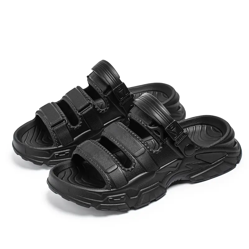 2025 New Men Sports Slippers Outdoor Thick Bottom Breathable Beach Sandals Summer Casual Shoes Big Size 45 Unisex Men Women