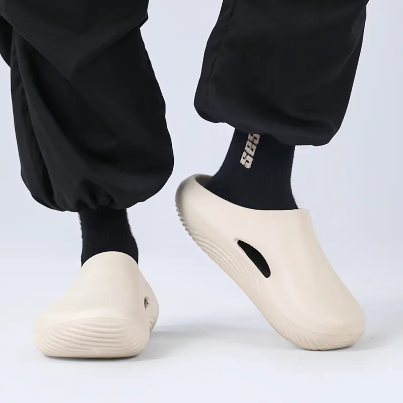 Eva Men Slippers WaterProof Non slip Chef Shoes Breathable Slip on Home Casual Slippers Lightweight Beach Sandals Garden Clogs