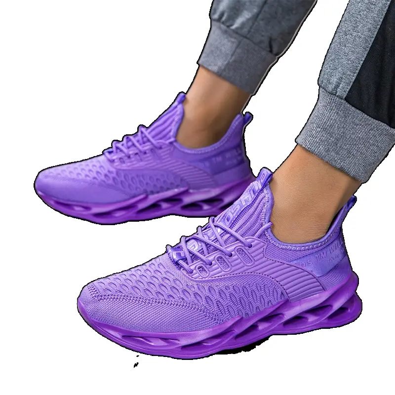 Summer Mens High Quality Sneaker Casual Sport Tennis Shoes Solid Color Breathable Lace Up Outdoor Running Training Women Shoes