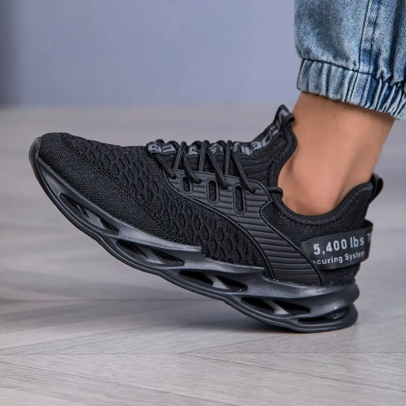 Summer Mens High Quality Sneaker Casual Sport Tennis Shoes Solid Color Breathable Lace Up Outdoor Running Training Women Shoes
