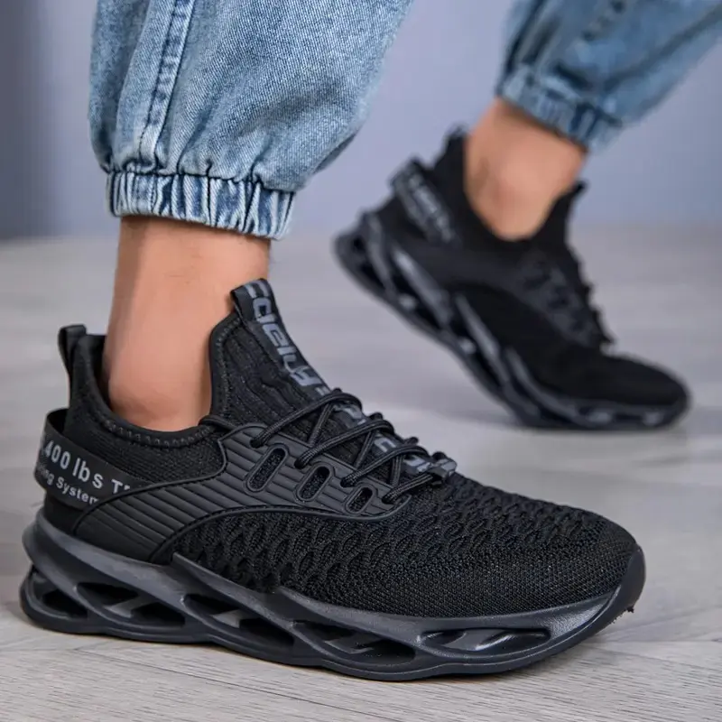 Summer Mens High Quality Sneaker Casual Sport Tennis Shoes Solid Color Breathable Lace Up Outdoor Running Training Women Shoes