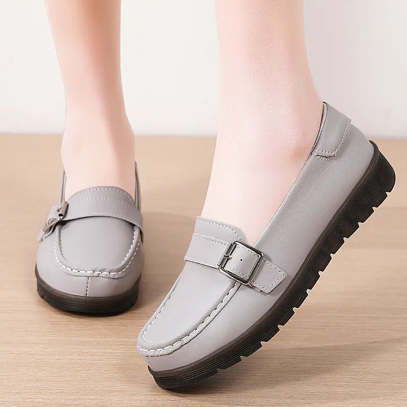 New Womens PU Leather Loafers Shoes Daily Womens Flats Ladies Shoe Female Spring  Casual Slip on Shoes Luxury Loafers