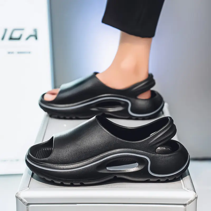 Summer New Fashion Comfortable Men's Sandals Breathable Soft Non-slip Flat Men's Shoes Indoor Outdoor Beach Sandals Men Slippers
