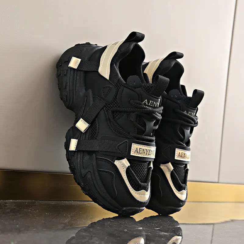 Ins Korean Style New Dad Shoes Women 2025 Spring Student Running Sports Thick-Soled Height-Increasing Casual Shoes