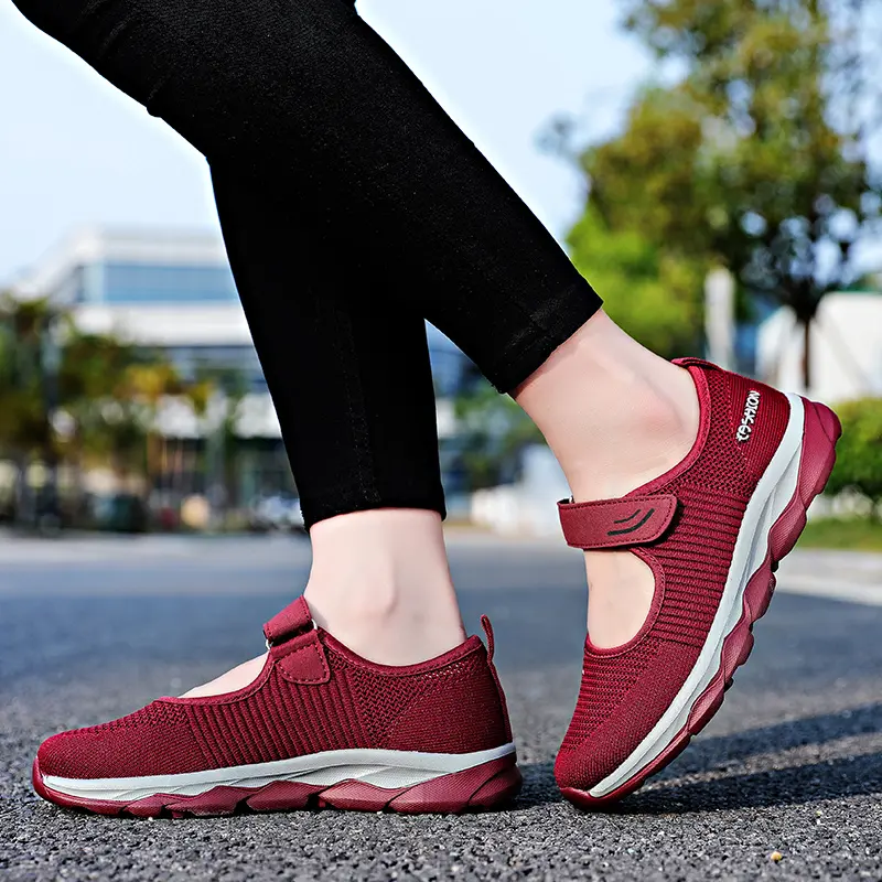 Summer Fashion Women's Flat Shoes Women's Breathable Mesh Casual Sports Shoes Women's Boat Shoes Hollowed Out Casual Shoes