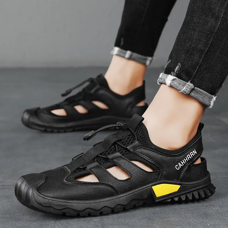 2025 Vintage Classic Mens Sandals Summer Men Outdoor Casual Sandal Water Wading Sandals Hollowed Out Breathable Driving Roman