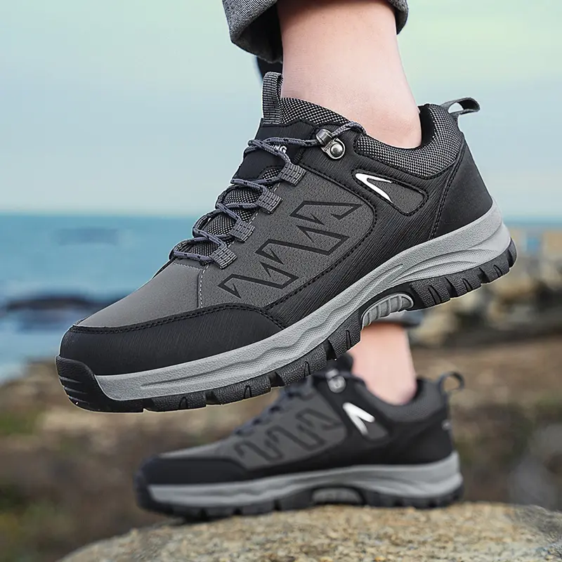 Large Size 48 Men's Hiking Shoes Outdoor Casual Sports Waterproof and Non-slip Camping Hiking Wear-Resistant Climbing Trekking