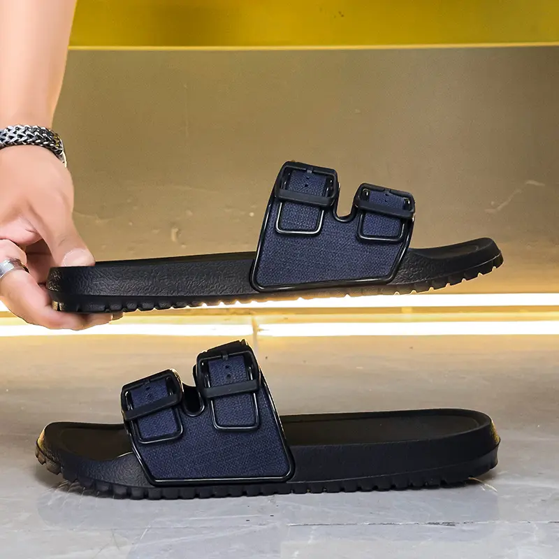 Summer Men's Soft Slippers Indoor Outdoor Comfortable Slides Home Shoes House Room Casual Big Size39-47 Lightweight for Men