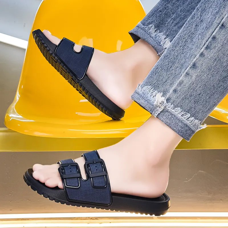 Summer Men's Soft Slippers Indoor Outdoor Comfortable Slides Home Shoes House Room Casual Big Size39-47 Lightweight for Men