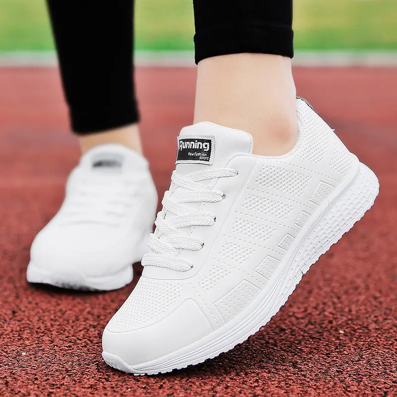 Fashion Women Sneakers Soft Vulcanize Shoes Leather Tenis Feminino Comfortable Sneakers for Moms Sports Trends Casual Female