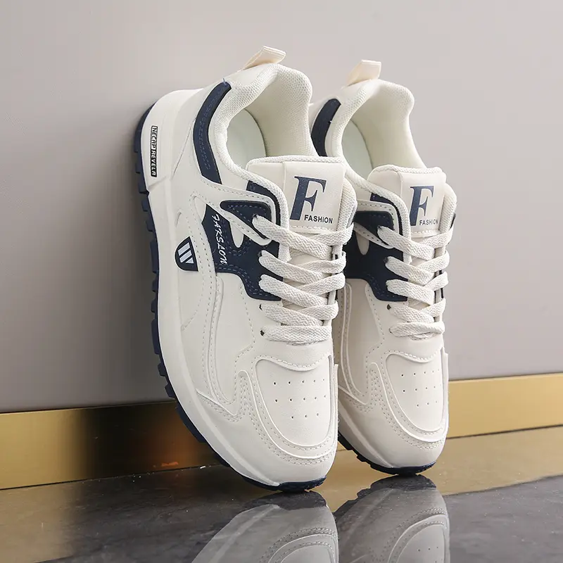 Casual Women White Shoes Adult Sneakers Ins Version Dad Shoes Women 2025 Spring Student Running Sports Thick Bottom Heightening