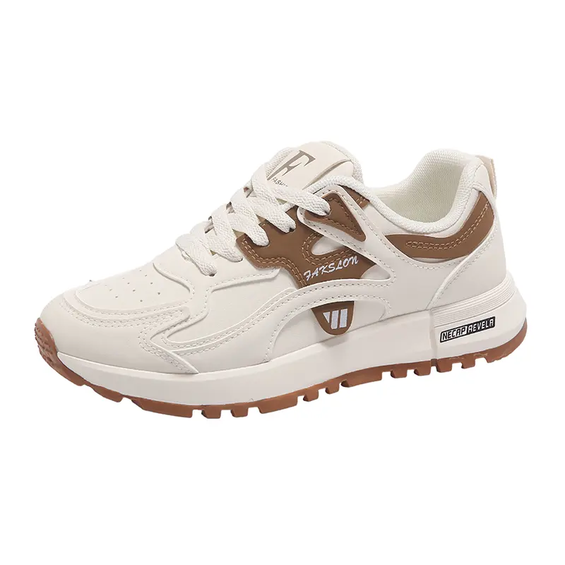 Casual Women White Shoes Adult Sneakers Ins Version Dad Shoes Women 2025 Spring Student Running Sports Thick Bottom Heightening