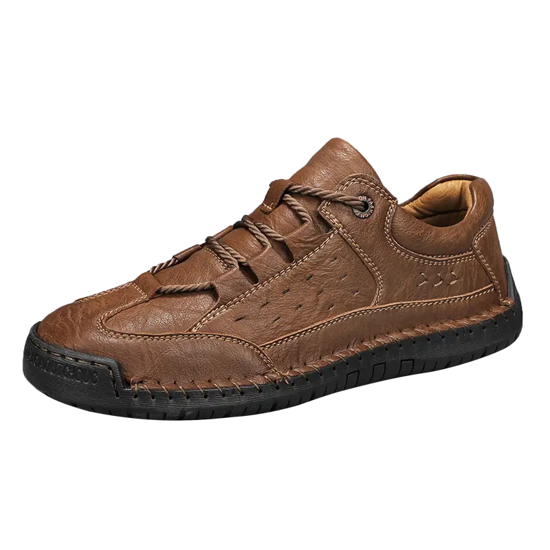 Brown Shoes for Men Genuine Leather Casual Shoes Size 48 Outdoor Hiking Sneakers Men Breathable Mens Shoes Zapatos De Hombre
