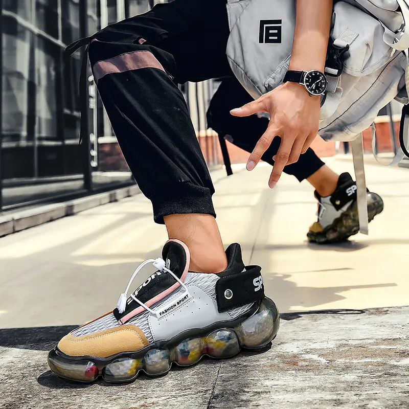 Sports Shoes Personalized Youth Fashion Running Shoes Men's Breathable Non-Slip Wearable Runing Gym Training Athletic Sneakers
