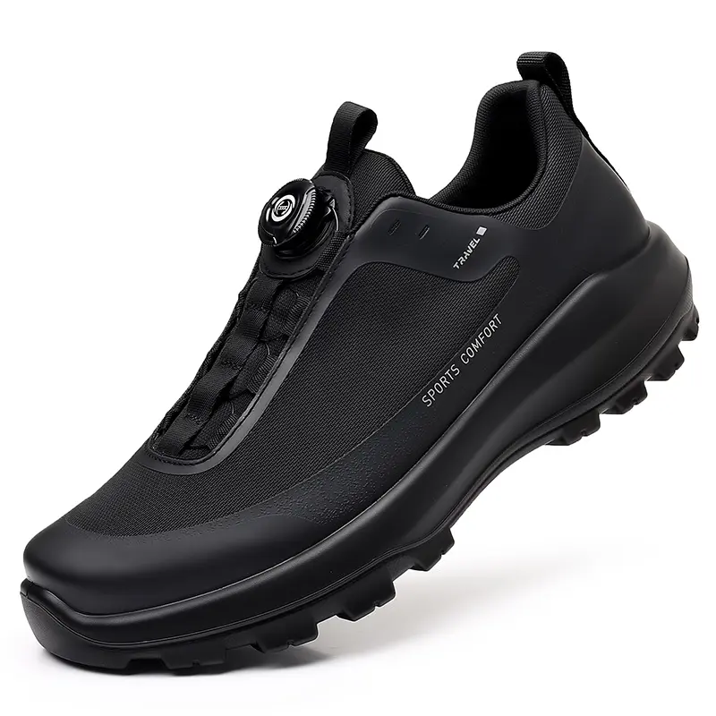 High Quality Mens Trekking Shoes Rotary Buckle Hiking Shoes Men Outdoor Casual Sneakers Man Breathable Non slip Walking Shoes
