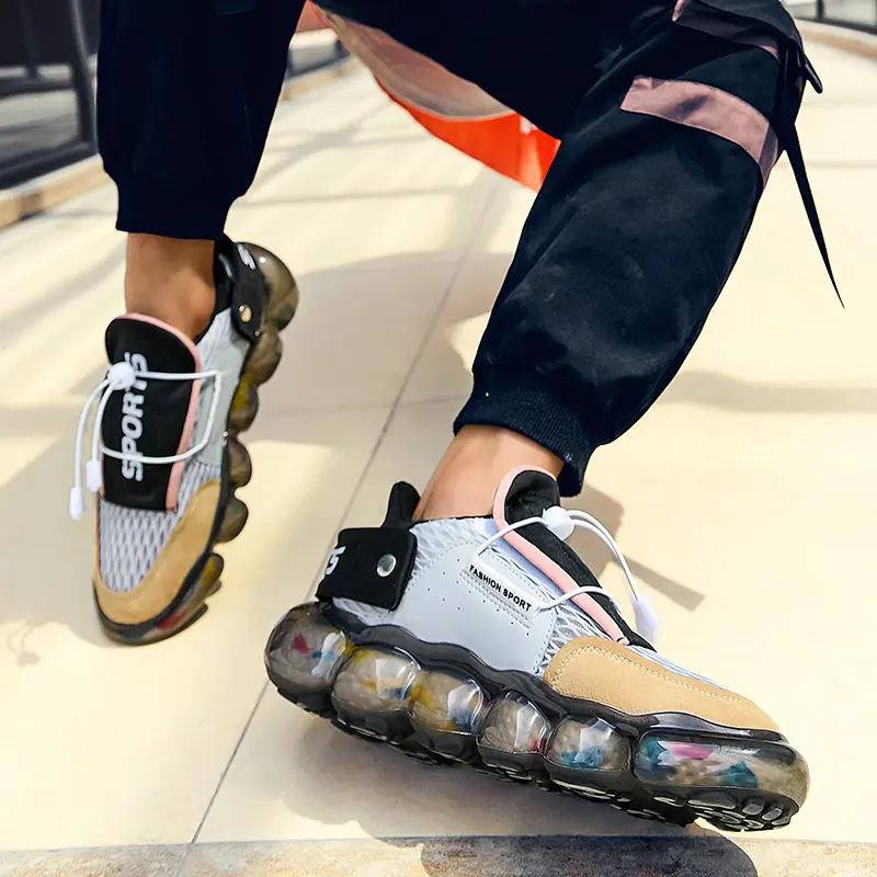 Sports Shoes Personalized Youth Fashion Running Shoes Men's Breathable Non-Slip Wearable Runing Gym Training Athletic Sneakers