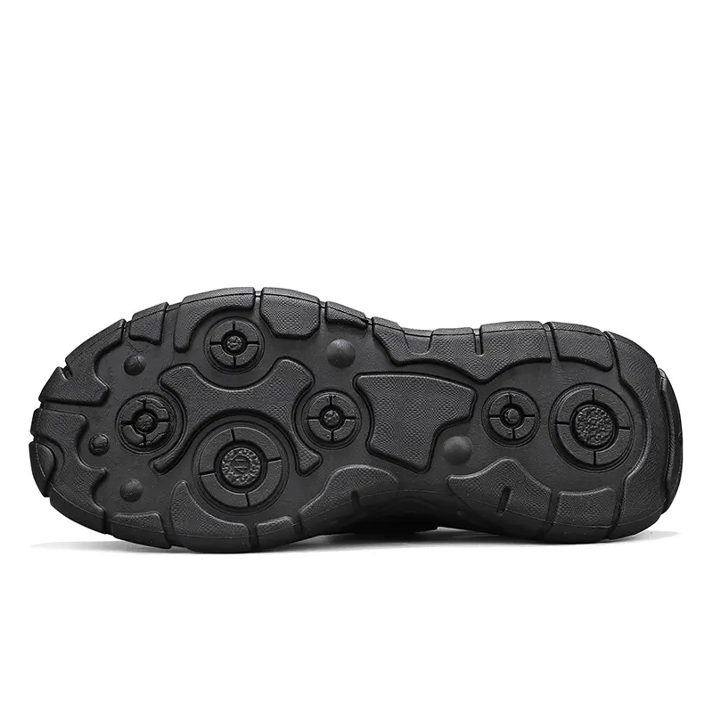2025 New Men's Summer Breathable Hollow-Out Sandals Covered-Toe Lightweight Outdoor Hiking Beach Casual Trendy Non-Slip Footwear