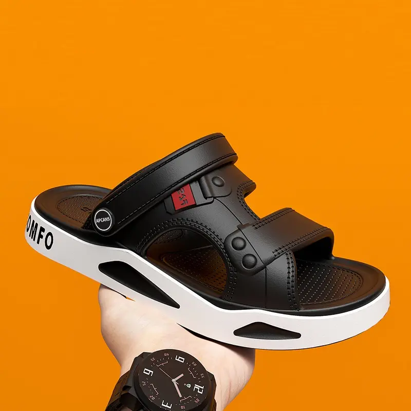 Summer Men's Slippers EVA Sandals Outdoor Light Slippers Platform Sole Casual Men Beach Shoes Non-slip Open-toe Male Sandals New