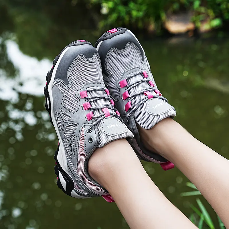 Men Hiking Shoes Autumn Outdoor Sports Climbing Walking Shoes Men Trekking Sneakers Breathable Climbing Camping Non Slip Size 46