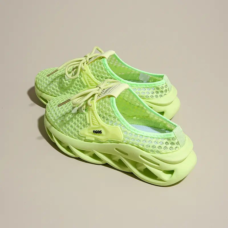 Women Casual Slippers Shoes Breathable Mesh Lightweight Sandals Outdoor Walking Half Slipper Tennis Athletic Sport Shoes