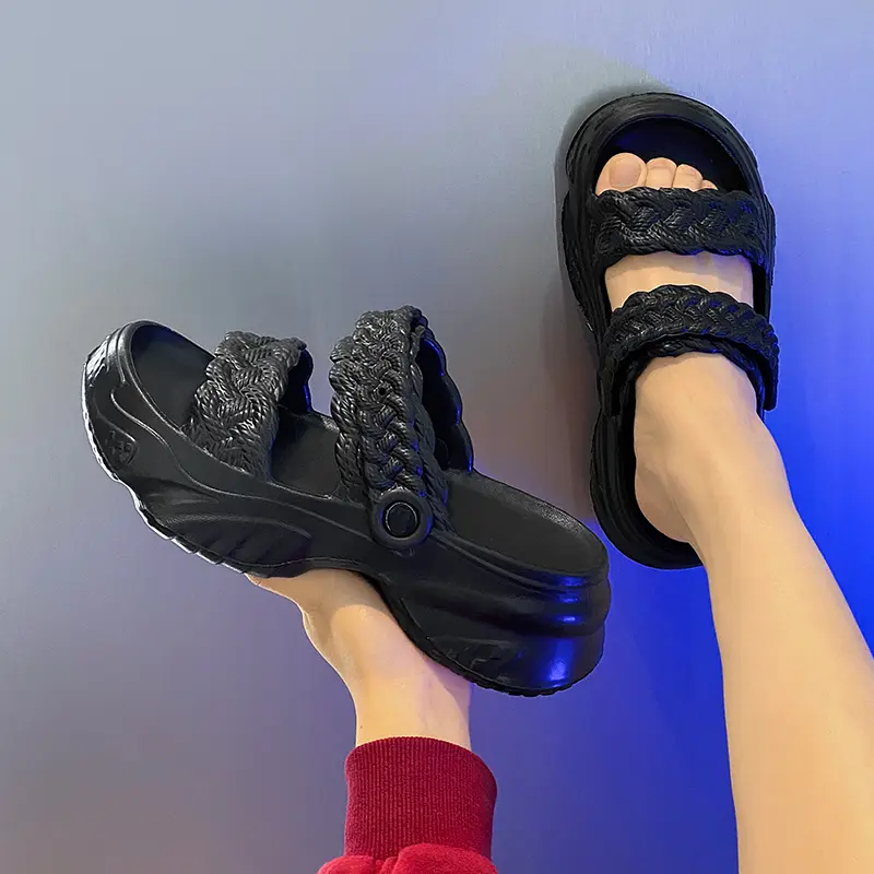Summer Fashion Thick Bottom Comfortable Anti-Skid Lightweight Casual Women Slipper Beach Shoes Women Shoes