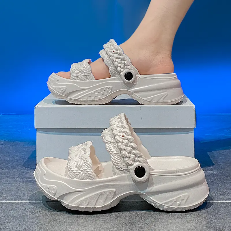 Summer Fashion Thick Bottom Comfortable Anti-Skid Lightweight Casual Women Slipper Beach Shoes Women Shoes