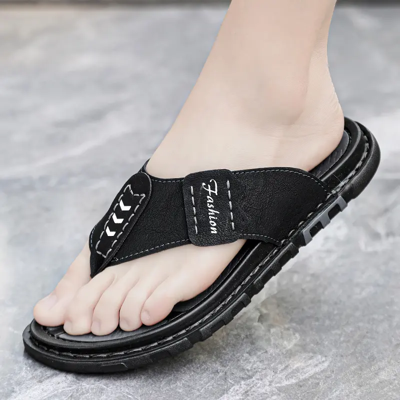 Flip Flops Summer Mens Outdoor Thick Soled Beach Shoes Breathable Cool Non Slip Comfort Sandals Male Casual Hiking Sandals 47
