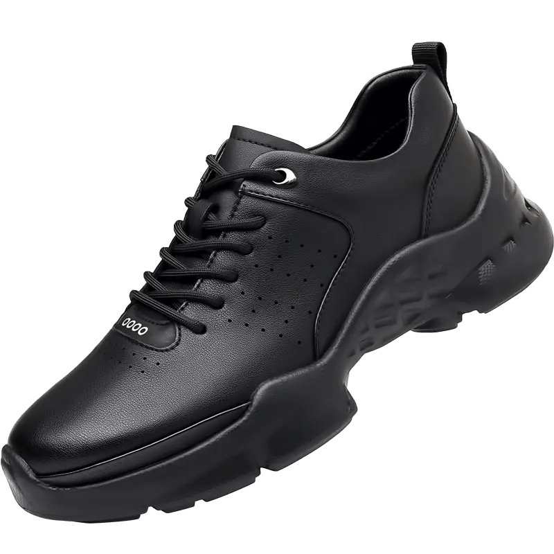 2025 Casual Men's Shoes Comfortable Breathable Walking Shoes Soft Soles Soft Surfaces Official Solid Color Men's Shoes Black