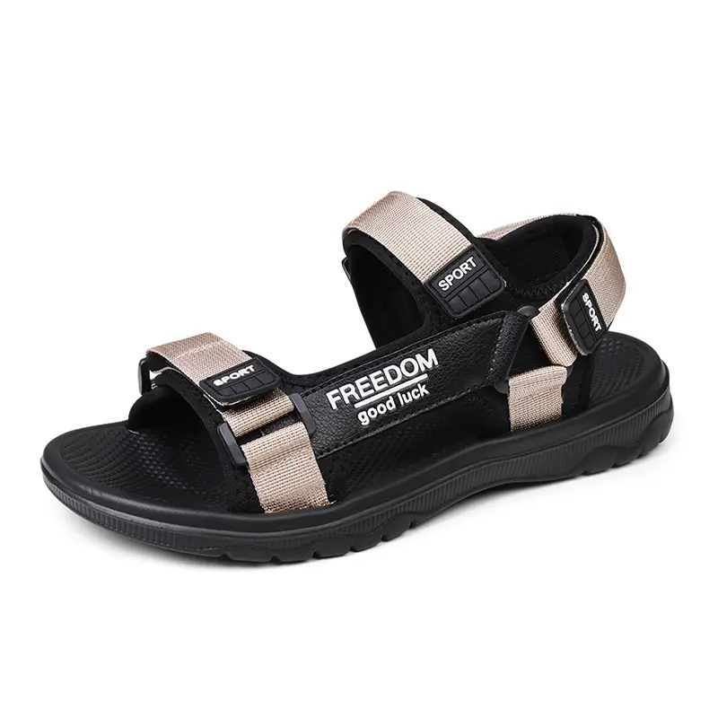 2025 Summer Men Sandals New Breathable Casual Outdoor Concise Lightweight Beach Shoes Soft Sport Slippers Male Plus Size 38-47