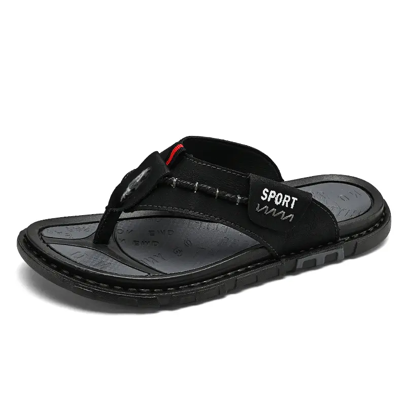 Flip Flops Summer Mens Slippers Casual Shoes Beach Sandals Outdoor Slides Walking Comfort Designer Fashion Luxury Leather