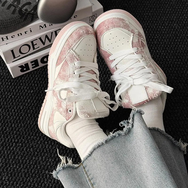 Couple sneakers casual daily ins trend niche design mandarin duck shoes dopamine color matching casual day Women Sneakers Man Re