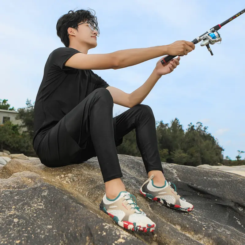 Summer Couple Water Shoes Multi-purpose Breathable Quick-drying Beach Diving Swimming Shoes Anti-Slip Five Finger Wear-Resistant