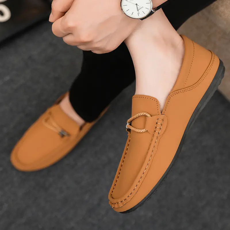 Large Size Men Casual Shoes New Summer Driving Slip On Loafers Moccasins Luxury Brand Suede Leather Men's Shoes Mocassins 46