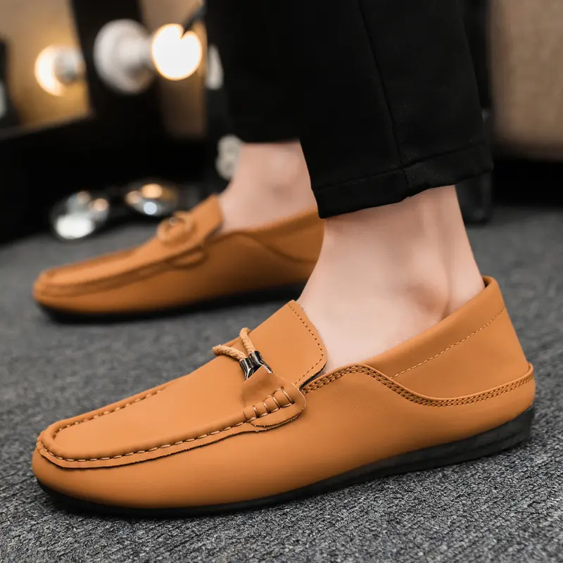Large Size Men Casual Shoes New Summer Driving Slip On Loafers Moccasins Luxury Brand Suede Leather Men's Shoes Mocassins 46