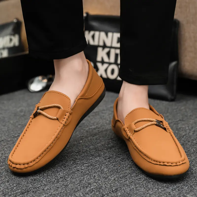 Large Size Men Casual Shoes New Summer Driving Slip On Loafers Moccasins Luxury Brand Suede Leather Men's Shoes Mocassins 46
