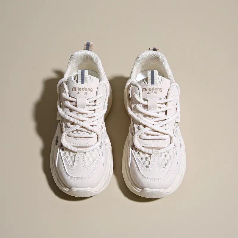 Fashion Breathable Chunky Sneakers Women 2025 Spring Summer New  Non Slip Wading Shoes Woman Thick Sole Platform Sports Shoes