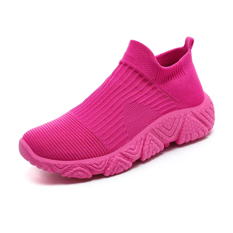 Summer Knitted Casual Sports Shoes For Men Women Lightweight Breathable Platform Sneakers Men Trainers Fashion Running Shoes Man