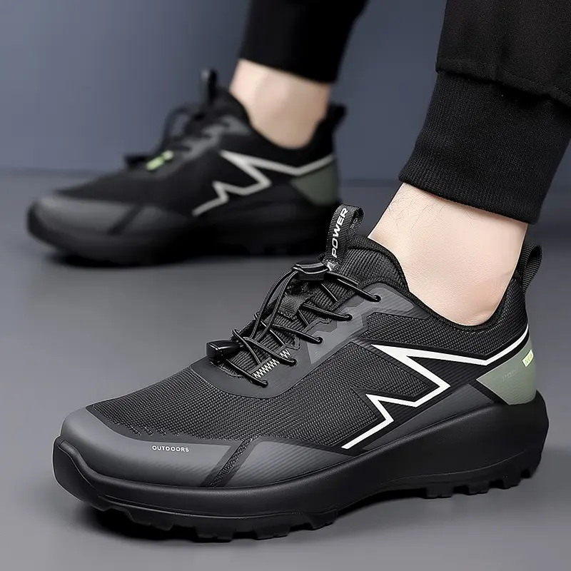 New 2025 Men's Mountain Climbing Shoes Wear-Resistant Slip-On Running Sports Shoes Outdoor Spring Autumn Travel Casual Running
