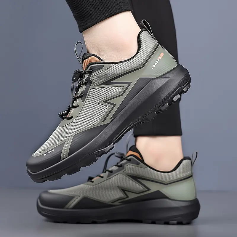 New 2025 Men's Mountain Climbing Shoes Wear-Resistant Slip-On Running Sports Shoes Outdoor Spring Autumn Travel Casual Running