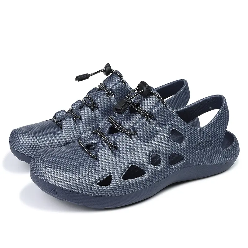 Men's Elastic Band Hiking Sandals Brand Mens Breathable Outdoor Shoe Man Slip-on Casual Shoes for Men Comfortable Barefoot Shoes