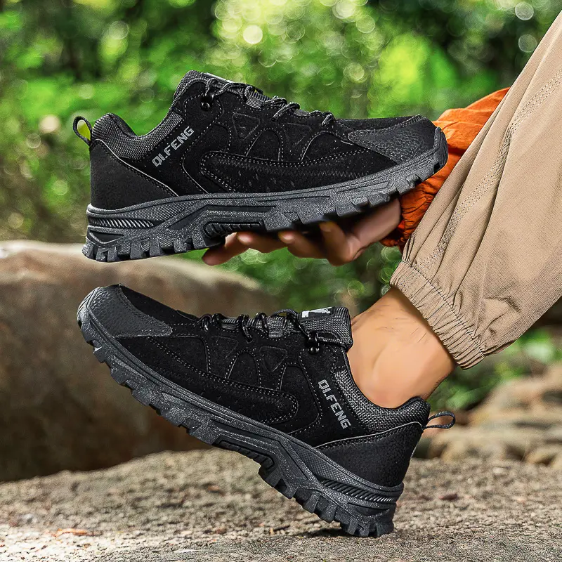 2025 New Men's Hiking Shoes Suede Leather Outdoor Shoes Wear-resistant Men Trekking Walking Hunting Tactical Sneakers Large 49